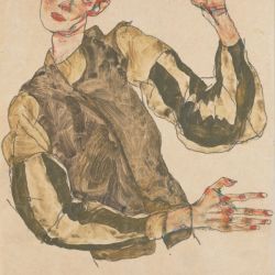 Self-Portrait with Striped Armlets
